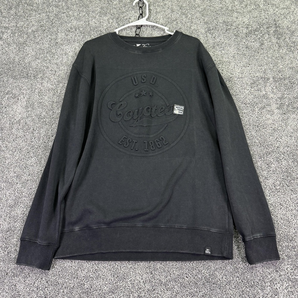 Gameday Social Sweatshirt Mens Medium Black Fleece Pullover USD Coyotes Crewneck
